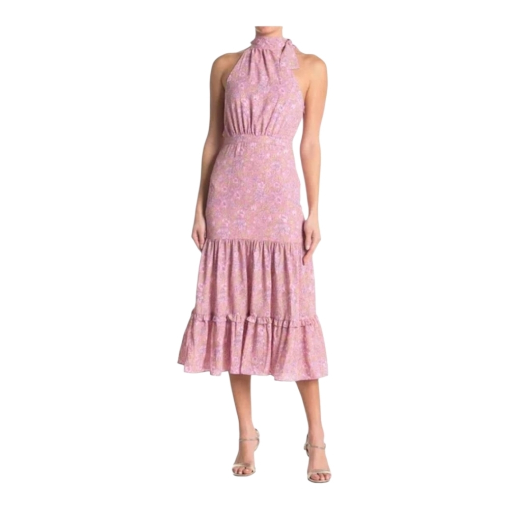 Likely Mona Pink‎ Floral Dress Women's Spring Summer Size 8